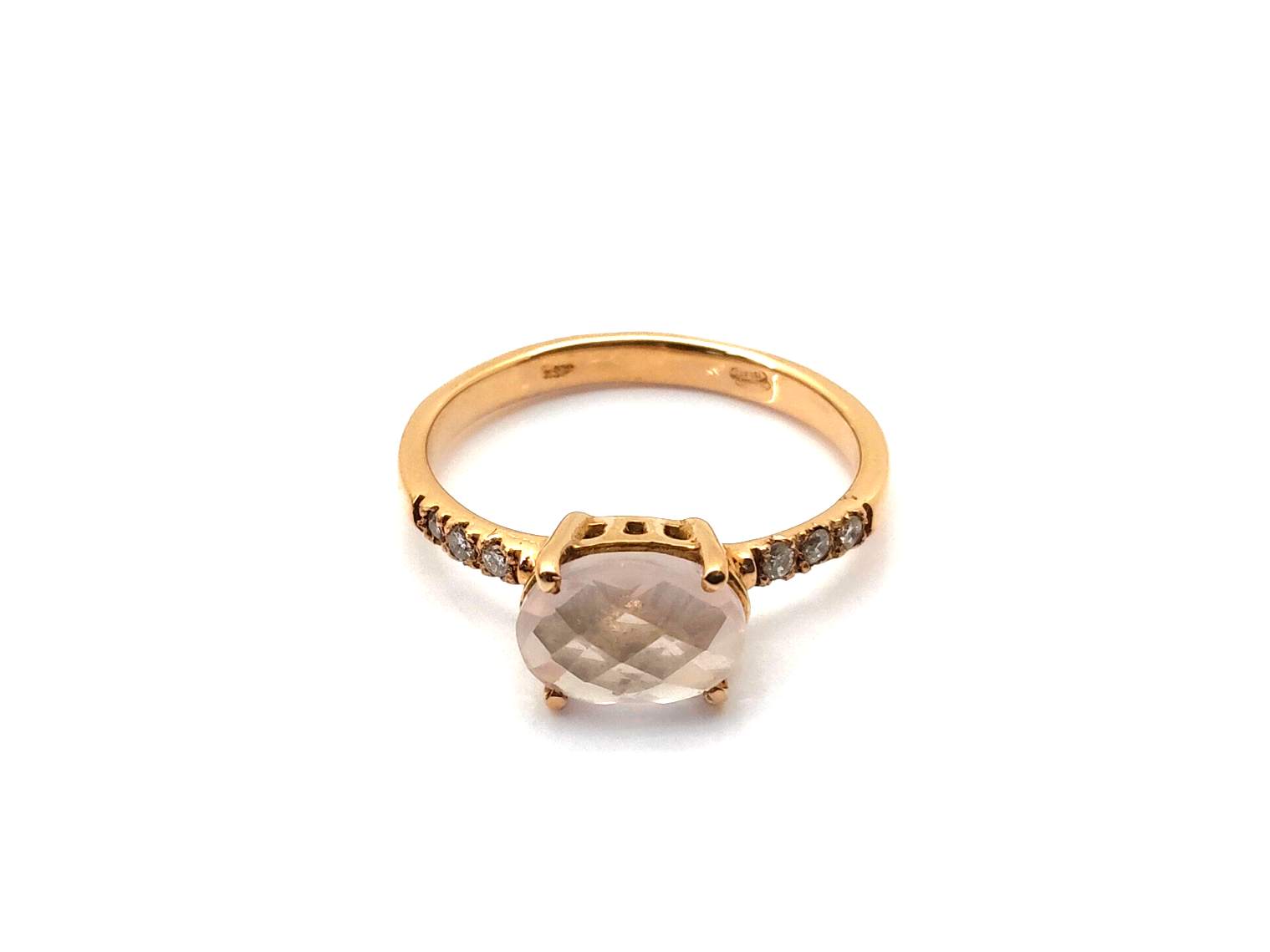 Sortija Oro 18k Con Cuarzo,Diamante - Imagen 2