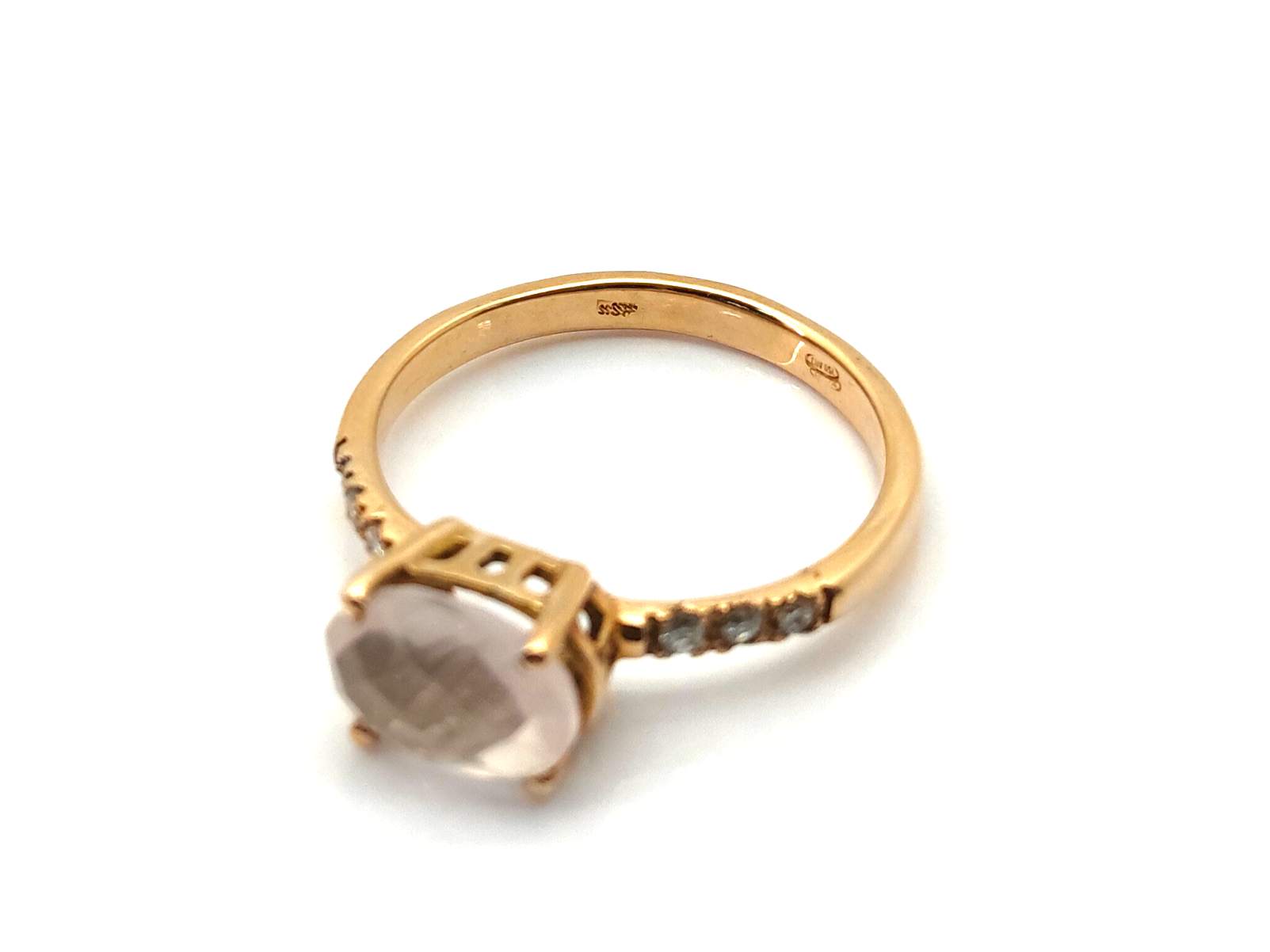 Sortija Oro 18k Con Cuarzo,Diamante - Imagen 3