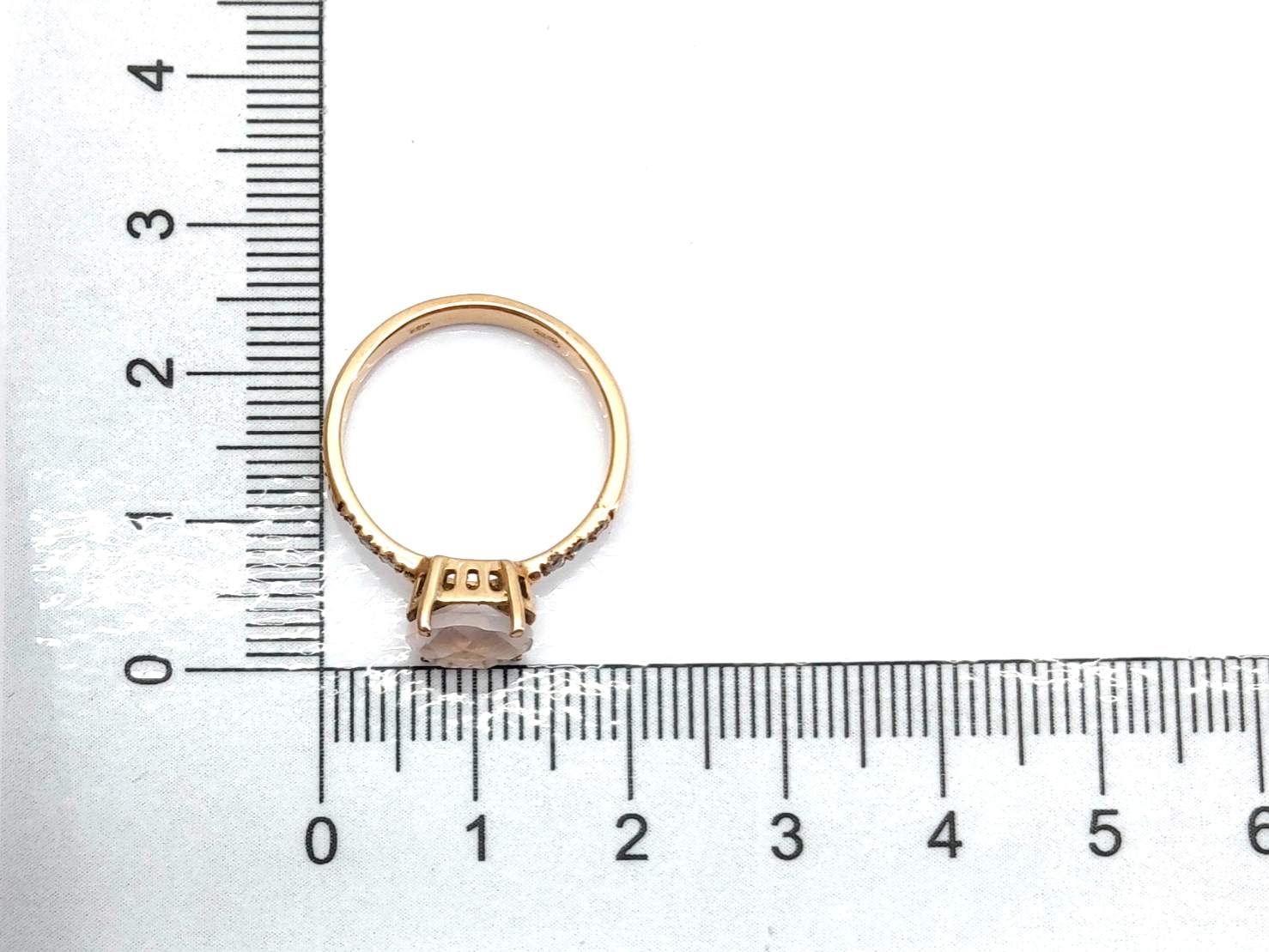 Sortija Oro 18k Con Cuarzo,Diamante - Imagen 5