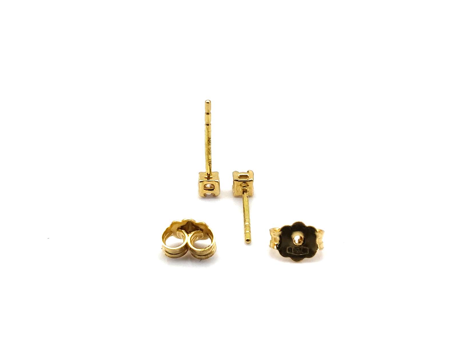Pendientes Oro 18k Con Diamante - Imagen 3