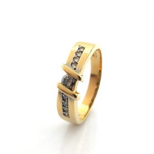 Sortija Oro 18k Con Diamante