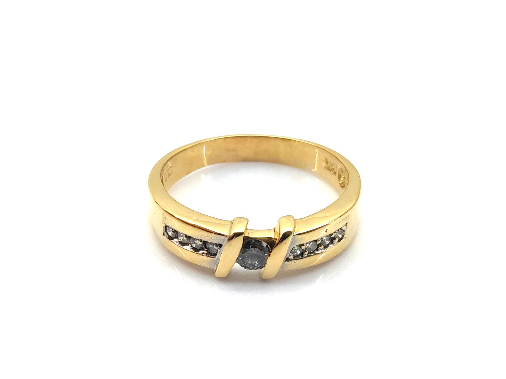 Sortija Oro 18k Con Diamante - Imagen 2