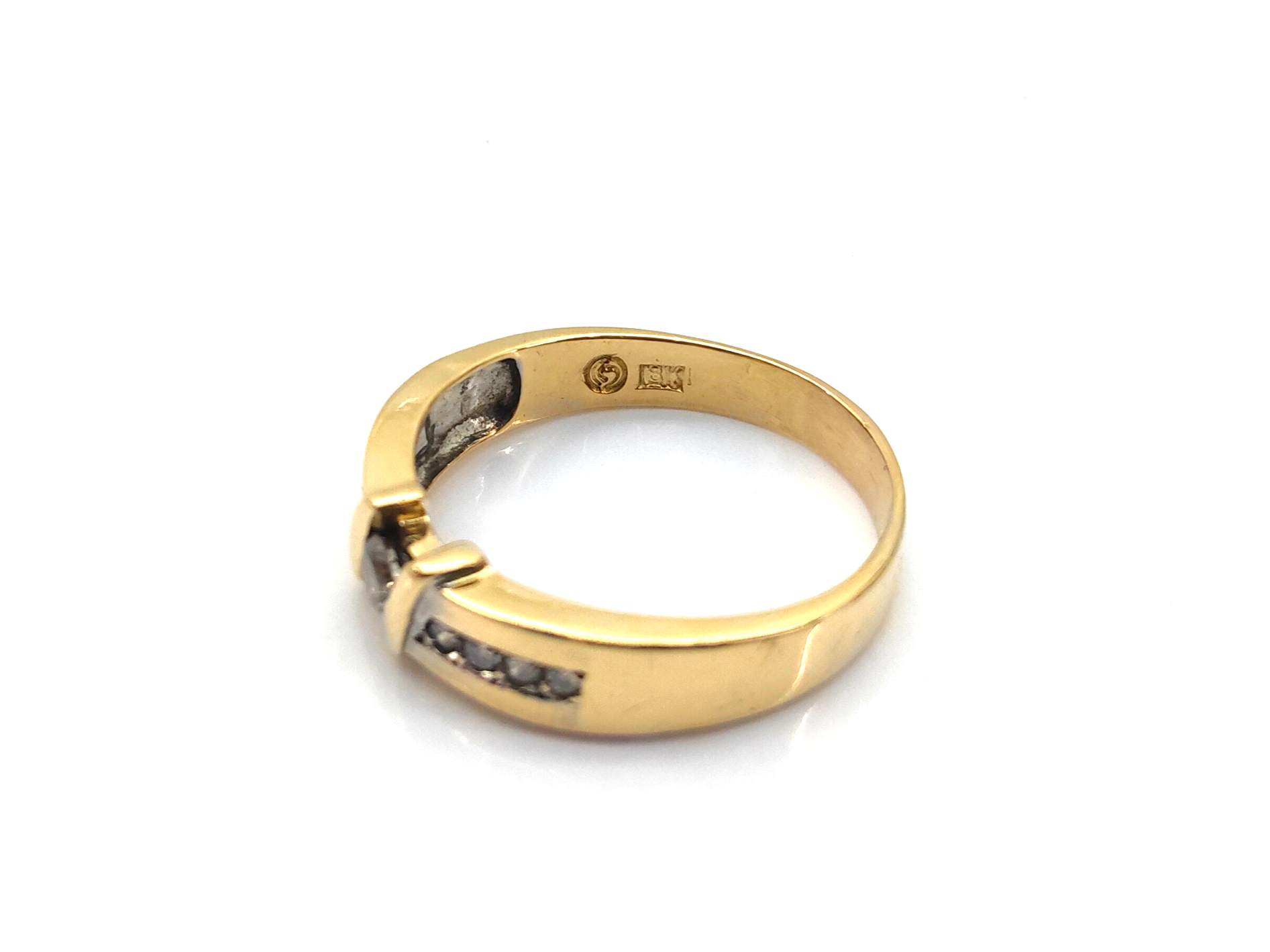 Sortija Oro 18k Con Diamante - Imagen 3