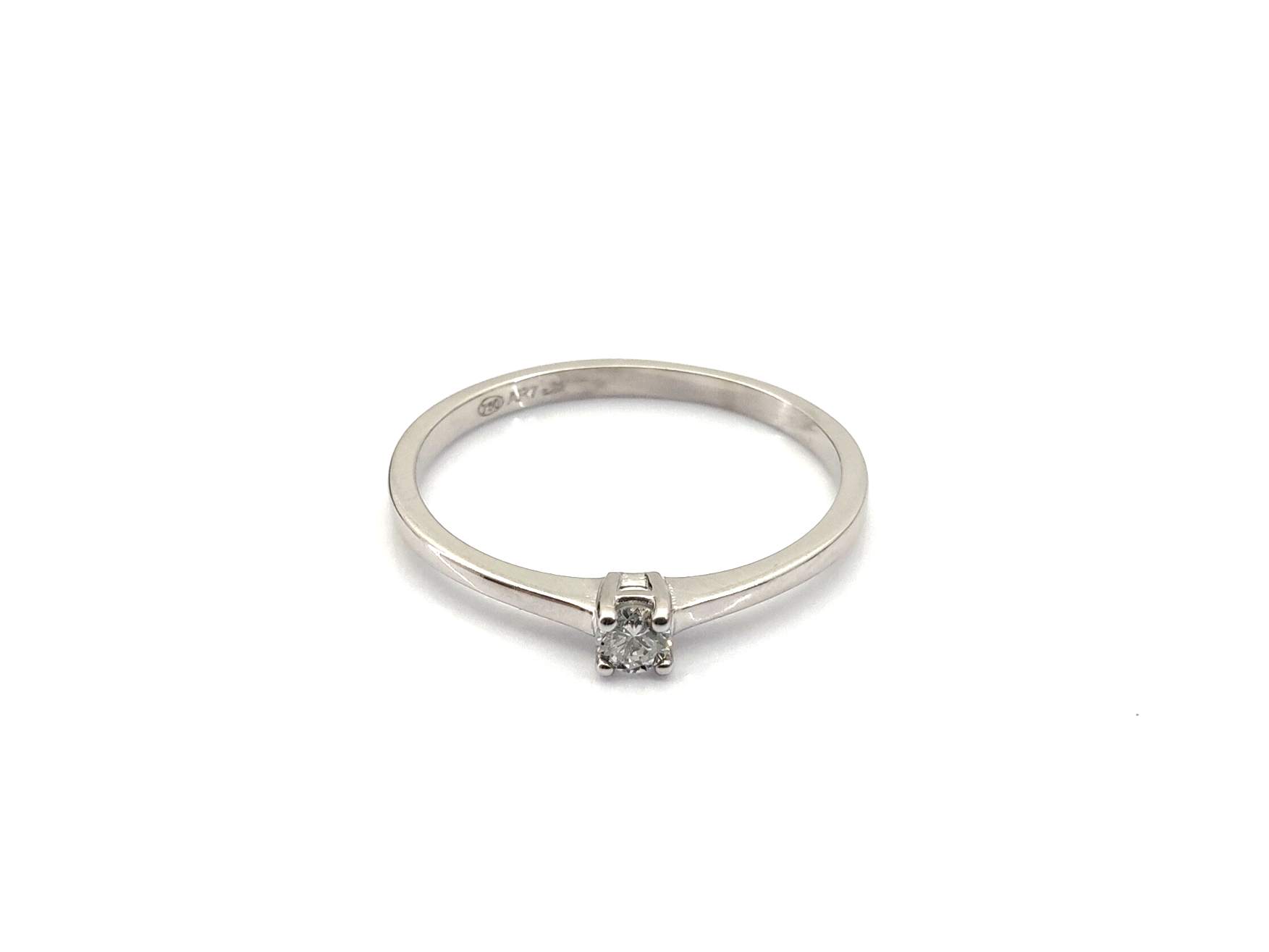 Sortija Oro 18k Con Diamante - Imagen 2
