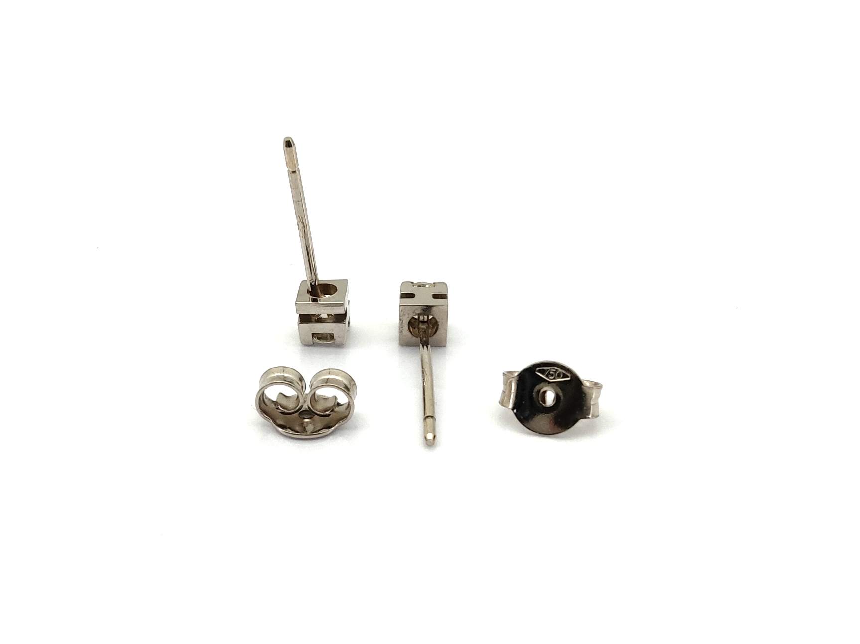 Pendientes Oro 18k Con Diamante - Imagen 3