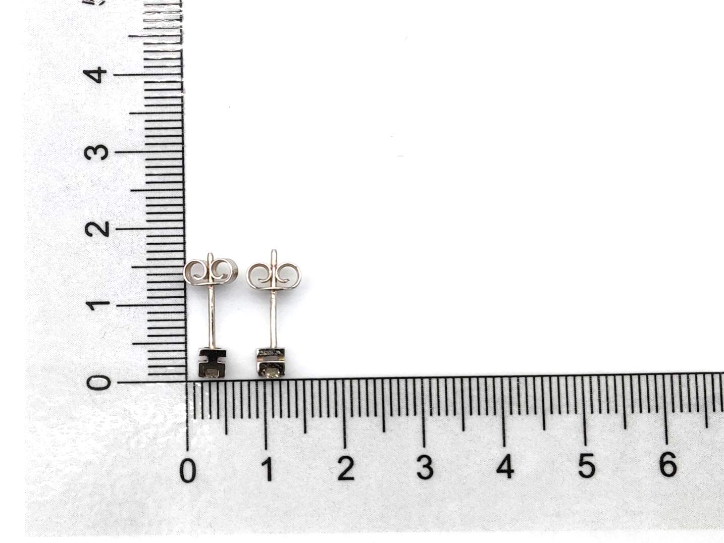 Pendientes Oro 18k Con Diamante - Imagen 4