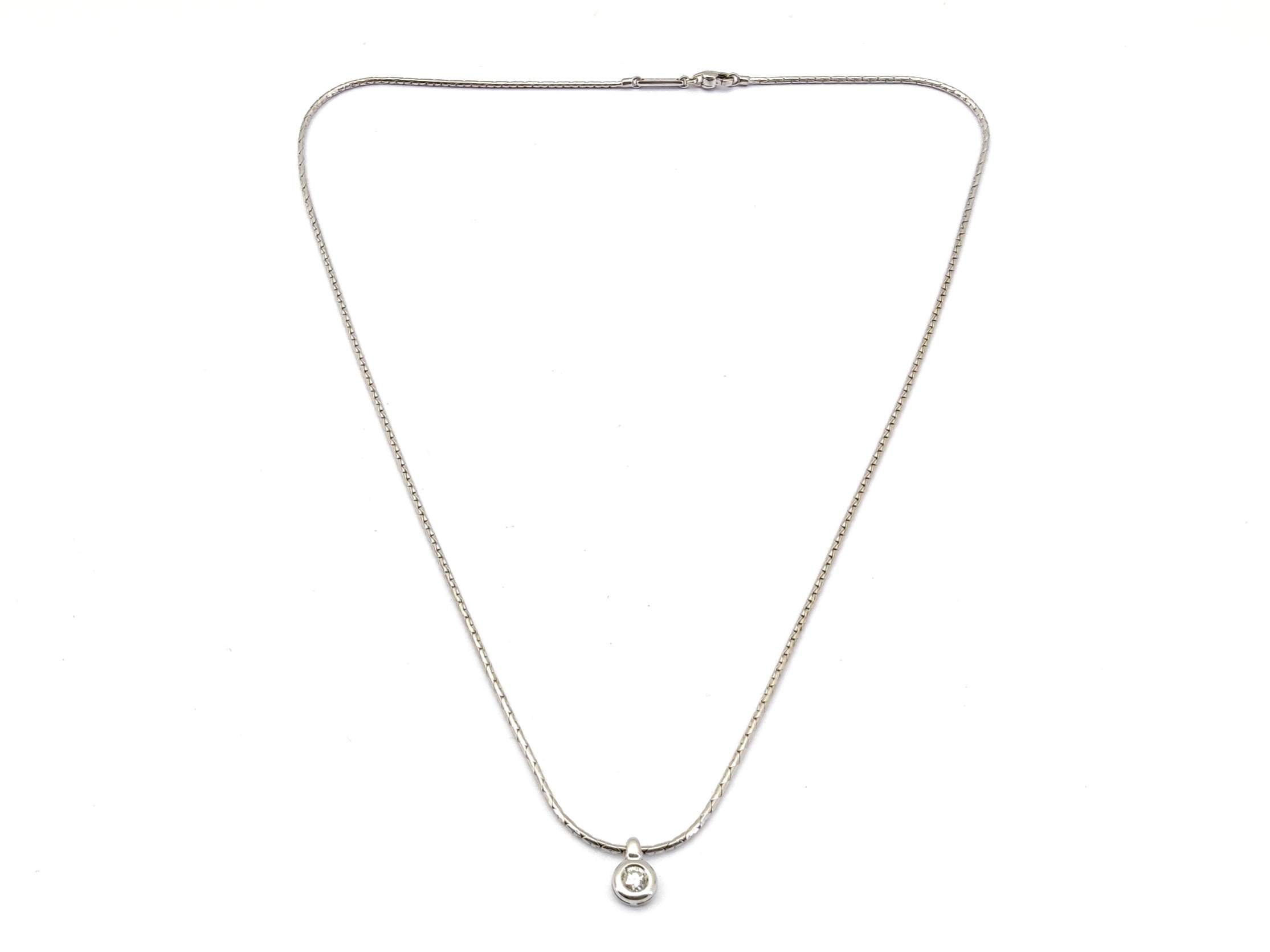 Cadena Oro 18k Con Diamante 26cm - Imagen 2