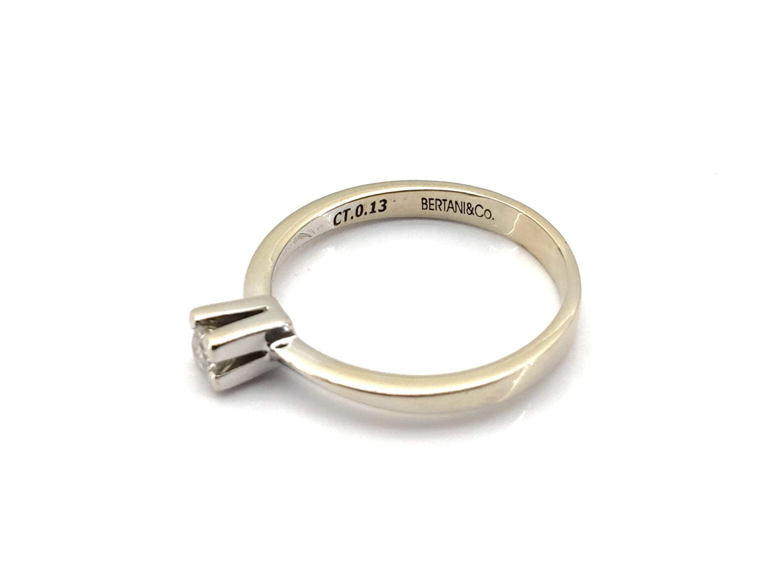 Anillo Oro 18k Con Diamante - Imagen 3