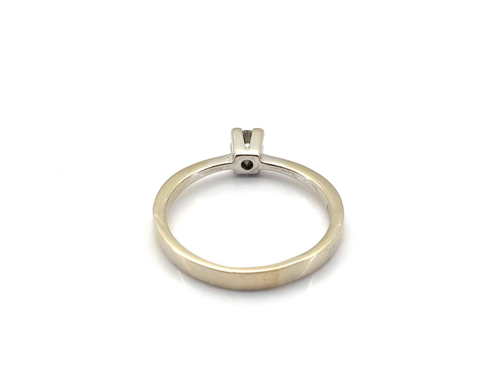 Anillo Oro 18k Con Diamante - Imagen 4