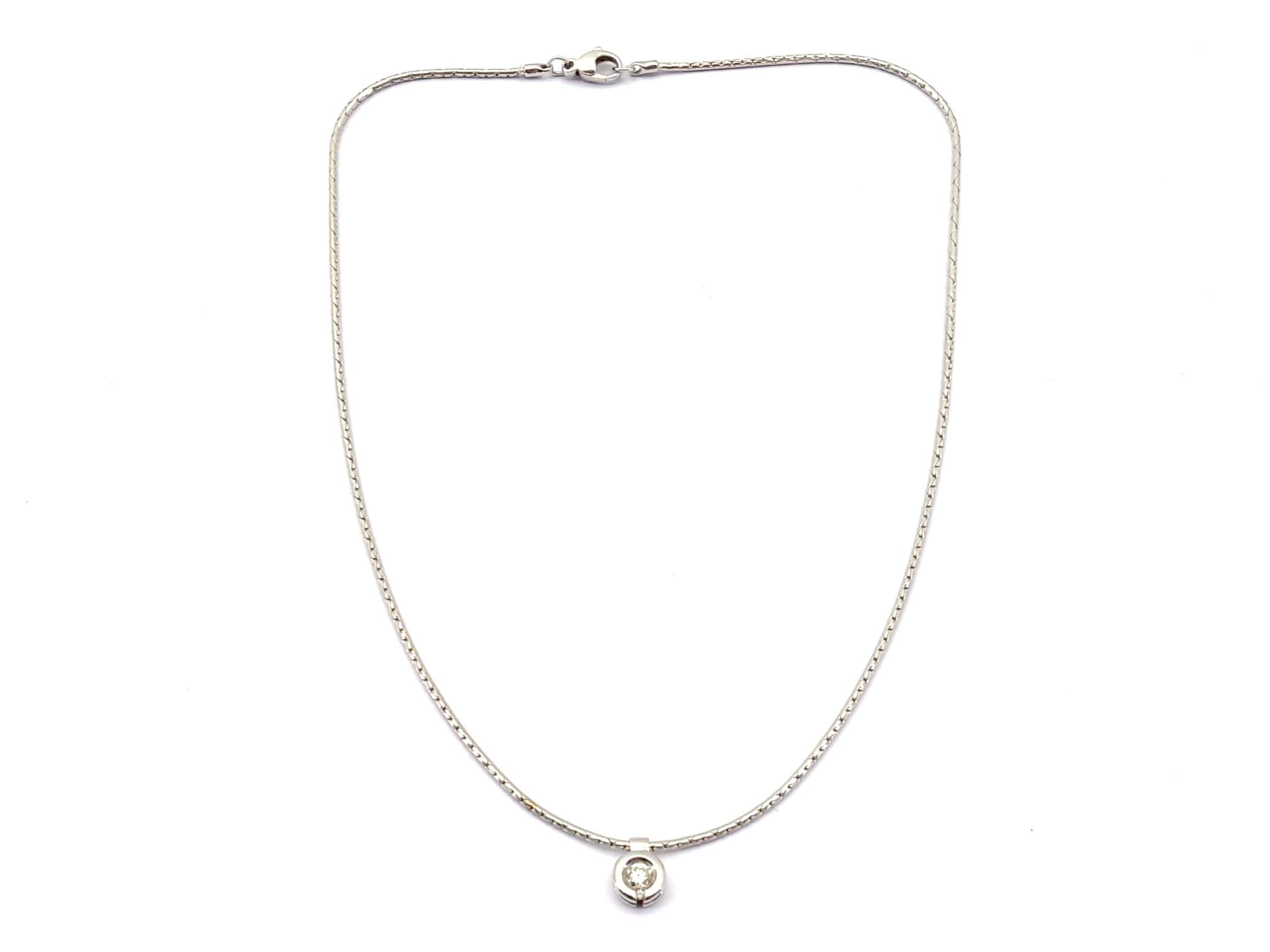 Cadena Oro 18k Con Diamante 20cm - Imagen 2