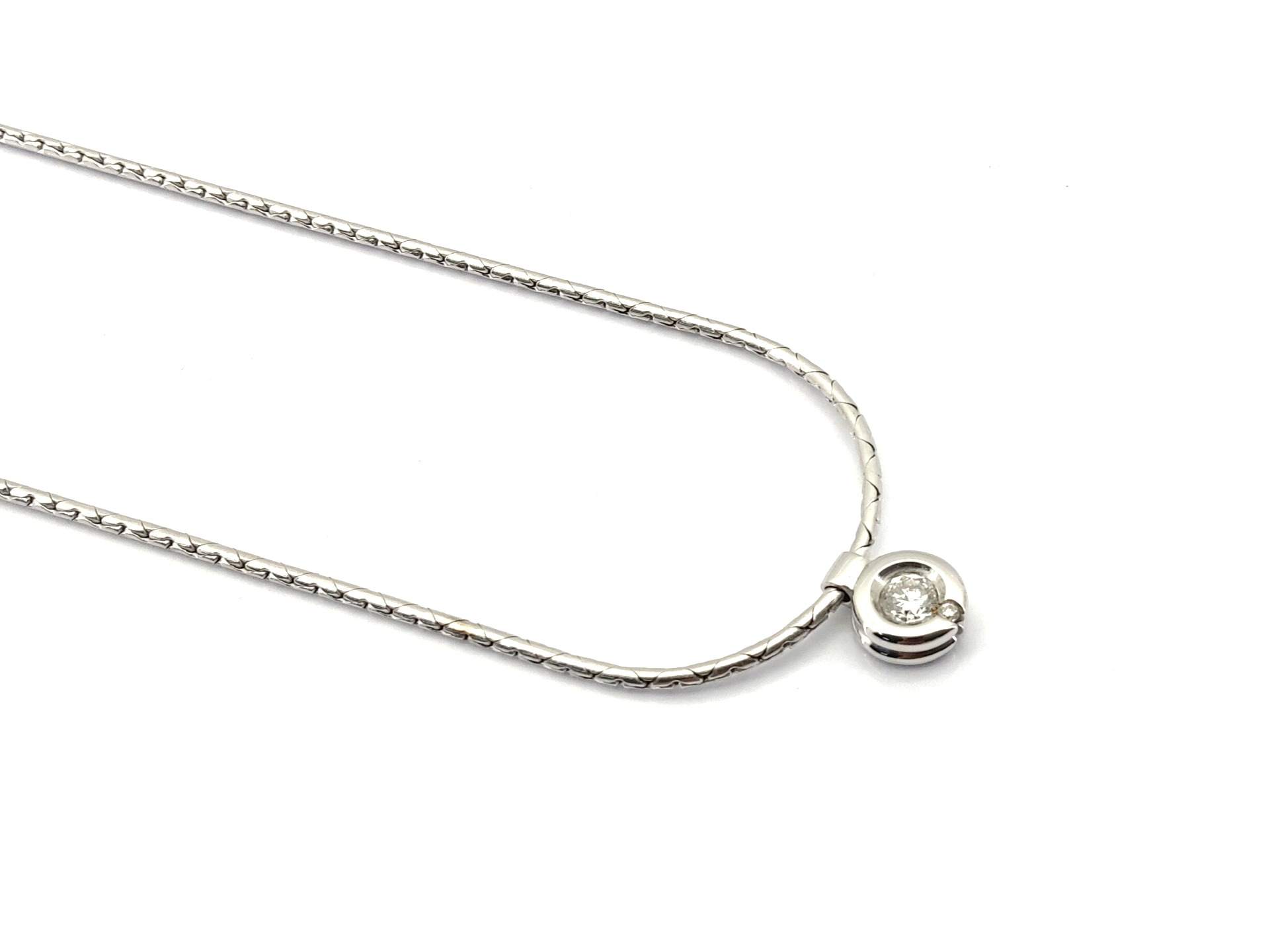 Cadena Oro 18k Con Diamante 20cm - Imagen 3