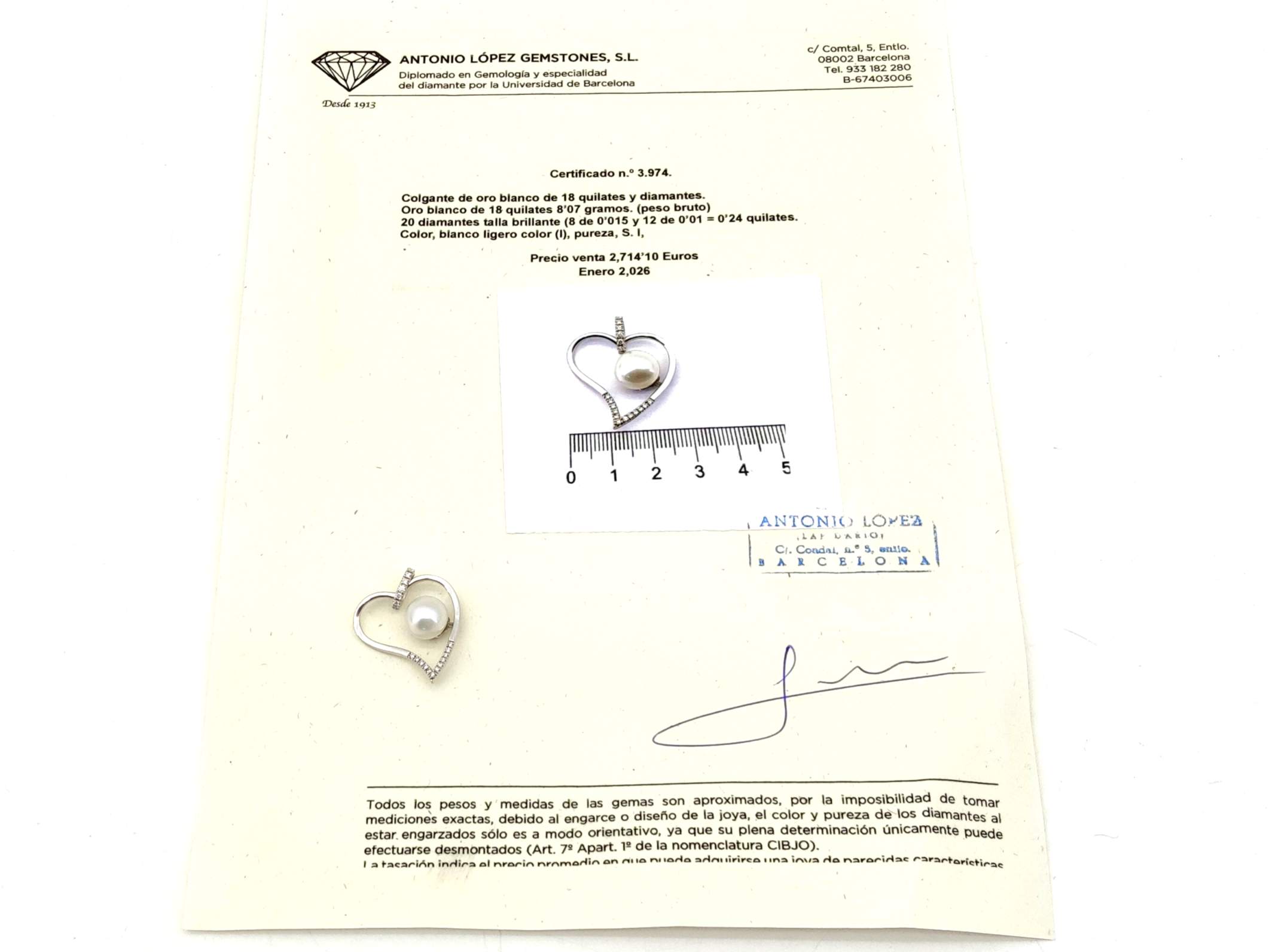 Colgante Oro 18k Con Diamante - Imagen 6