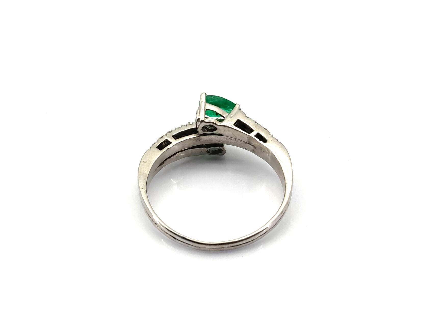 Sortija Oro 18k Con Diamante,Esmeralda - Imagen 4