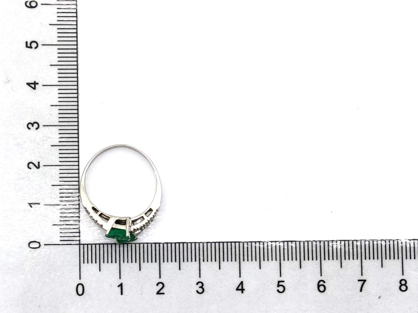 Sortija Oro 18k Con Diamante,Esmeralda - Imagen 5
