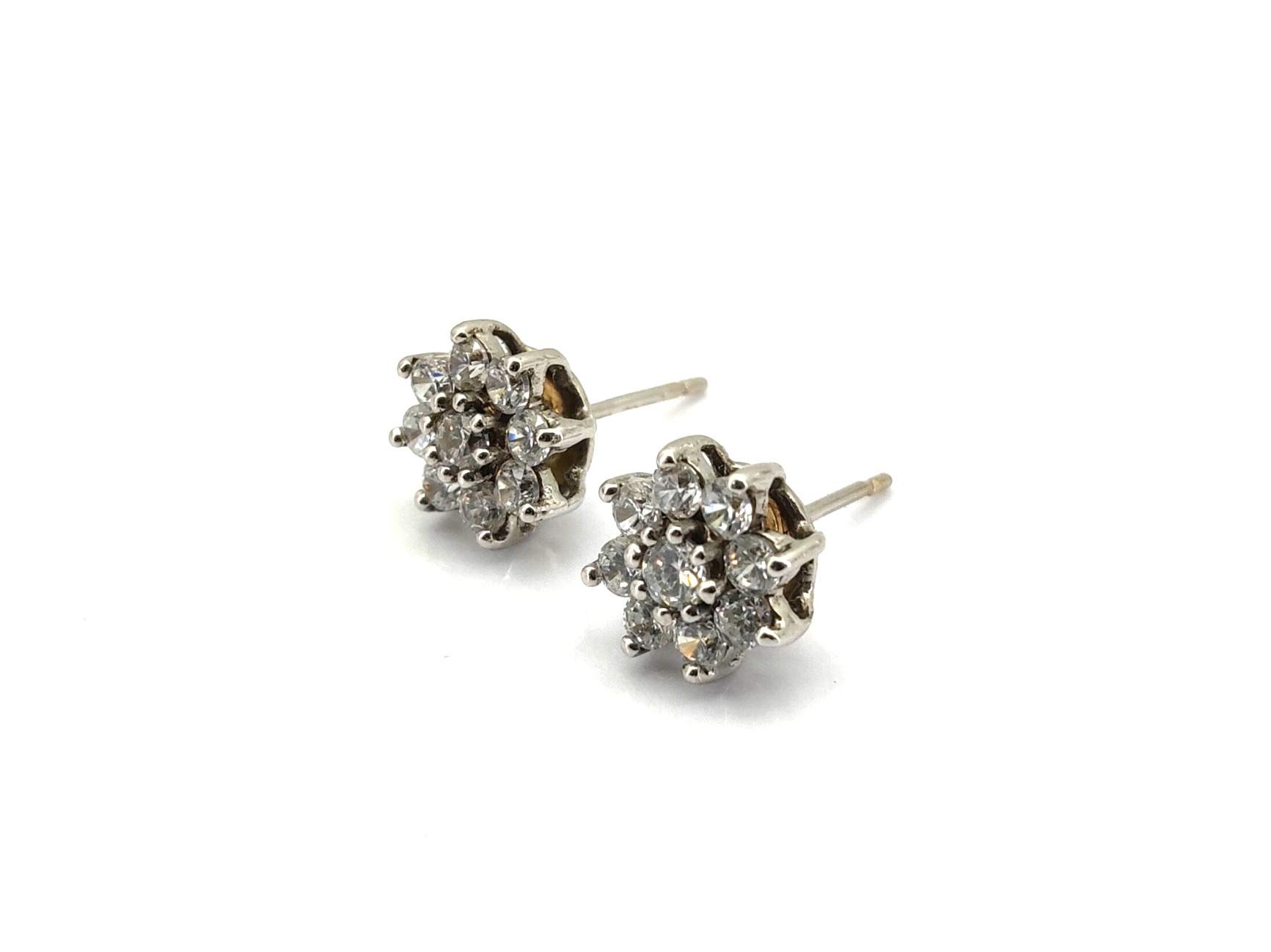 Pendientes Oro 18k Con Circonita - Imagen 2