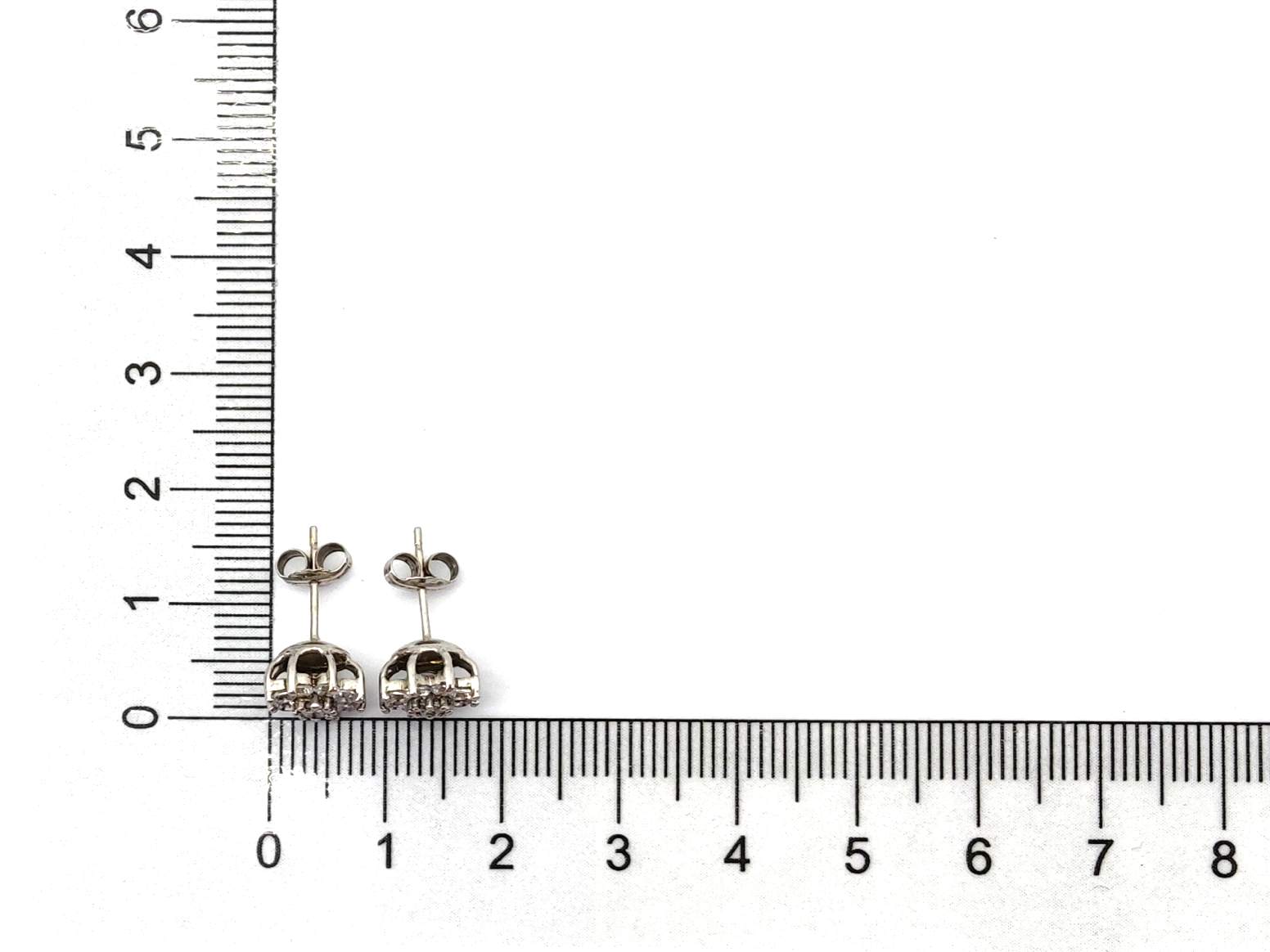 Pendientes Oro 18k Con Circonita - Imagen 4