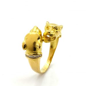 Anillo Oro 18k Con Circonita