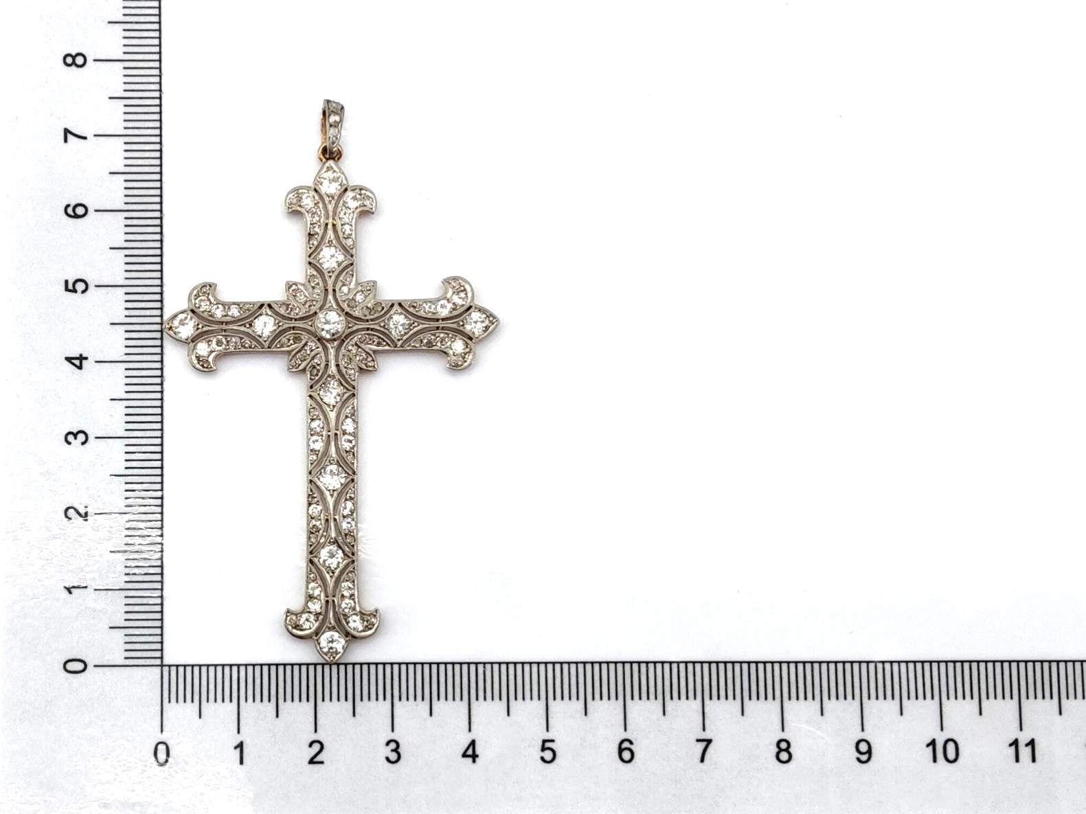 Crucifijo Oro 18k Con Diamante - Imagen 5