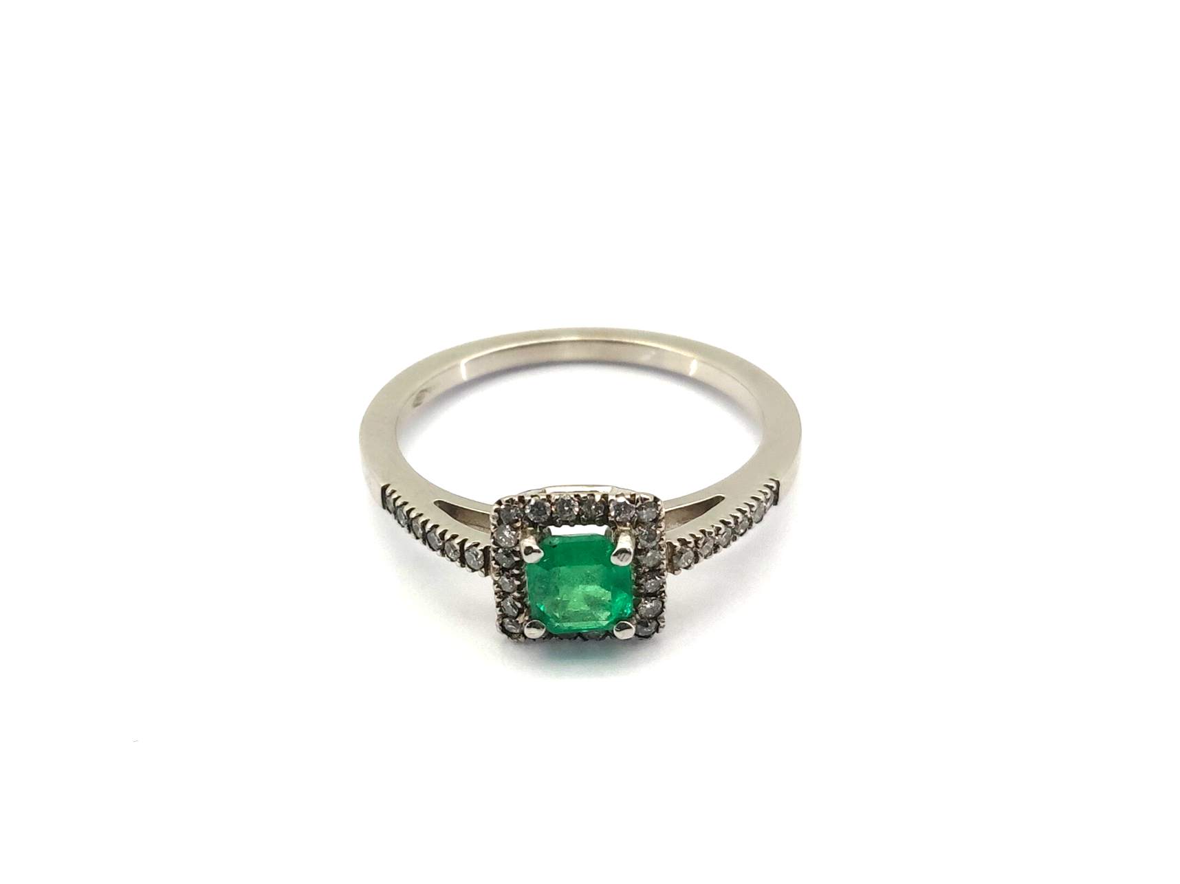 Sortija Oro 18k Con Diamante,Esmeralda - Imagen 2