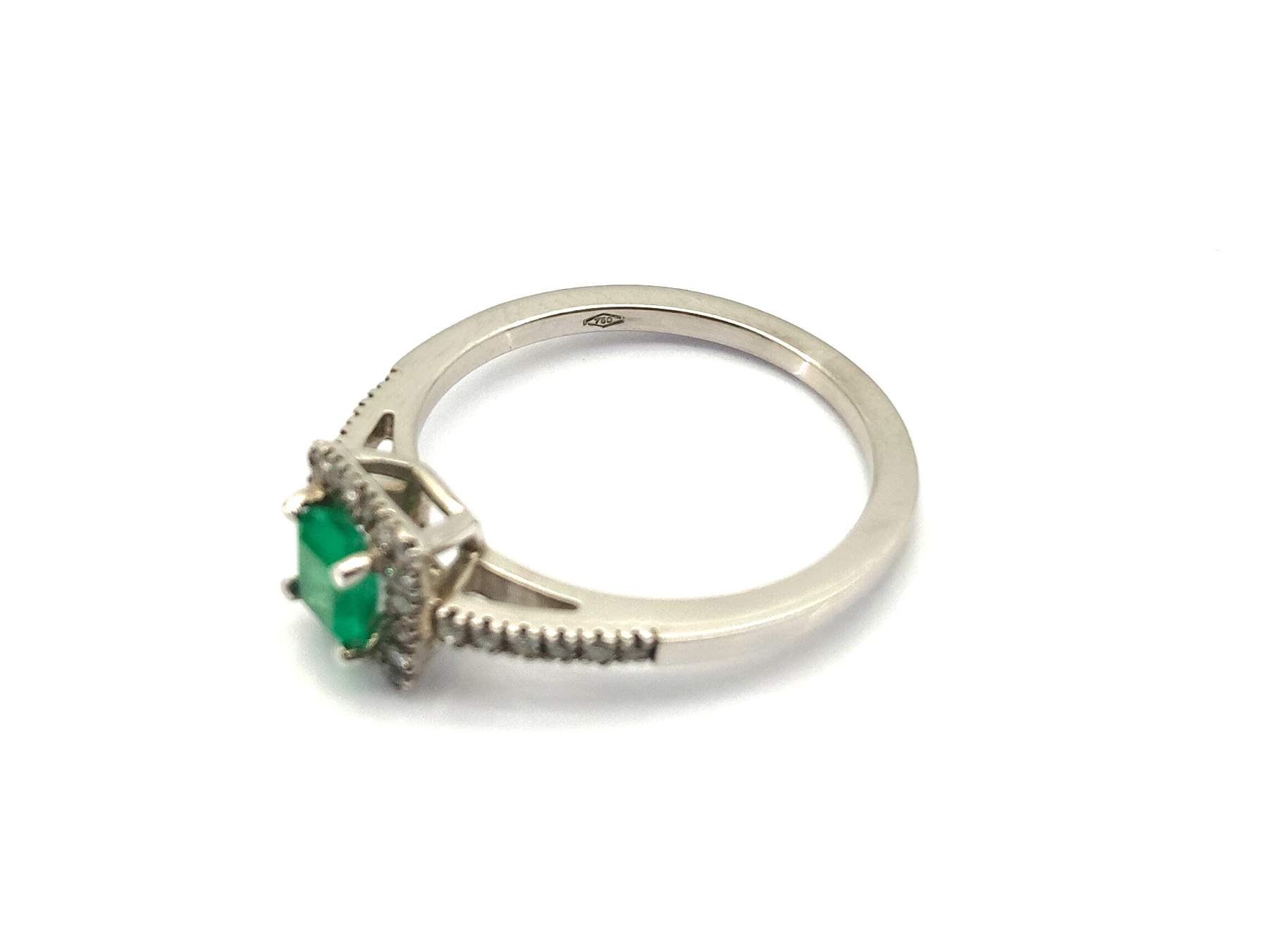 Sortija Oro 18k Con Diamante,Esmeralda - Imagen 3