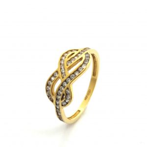Anillo Oro 18k Con Circonita