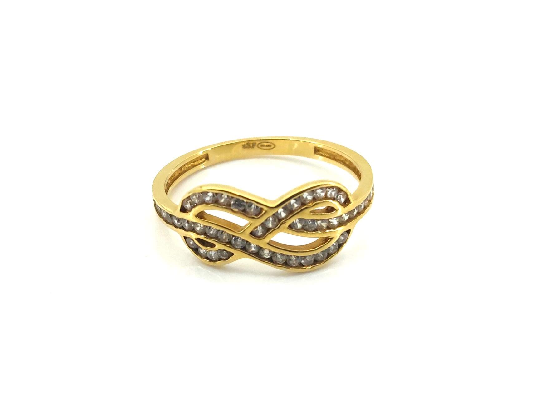 Anillo Oro 18k Con Circonita - Imagen 2