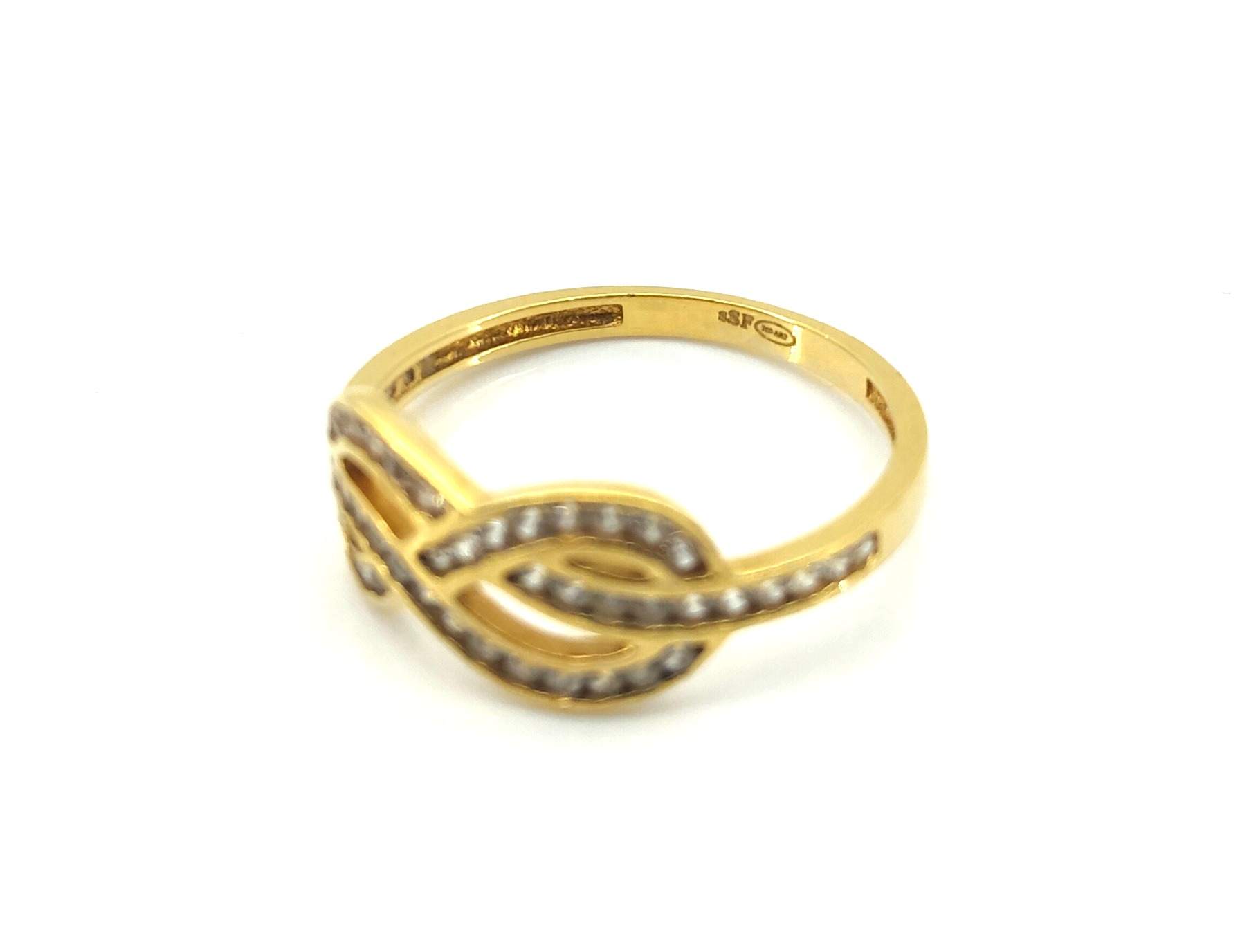 Anillo Oro 18k Con Circonita - Imagen 3
