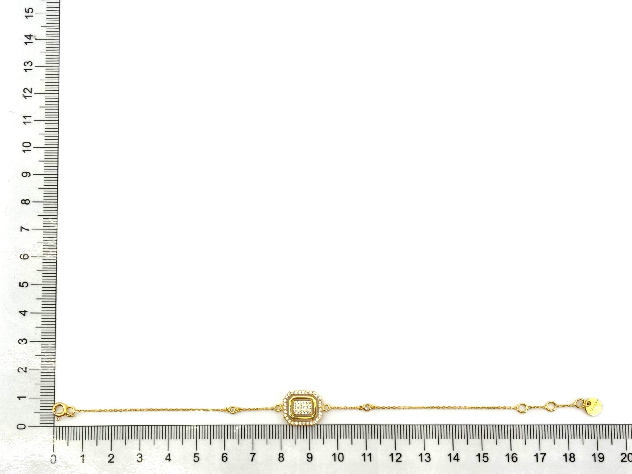 Pulsera Oro 18k Con Circonita - Imagen 5