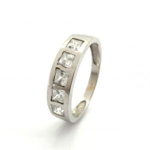 Anillo Oro 18k Con Circonita
