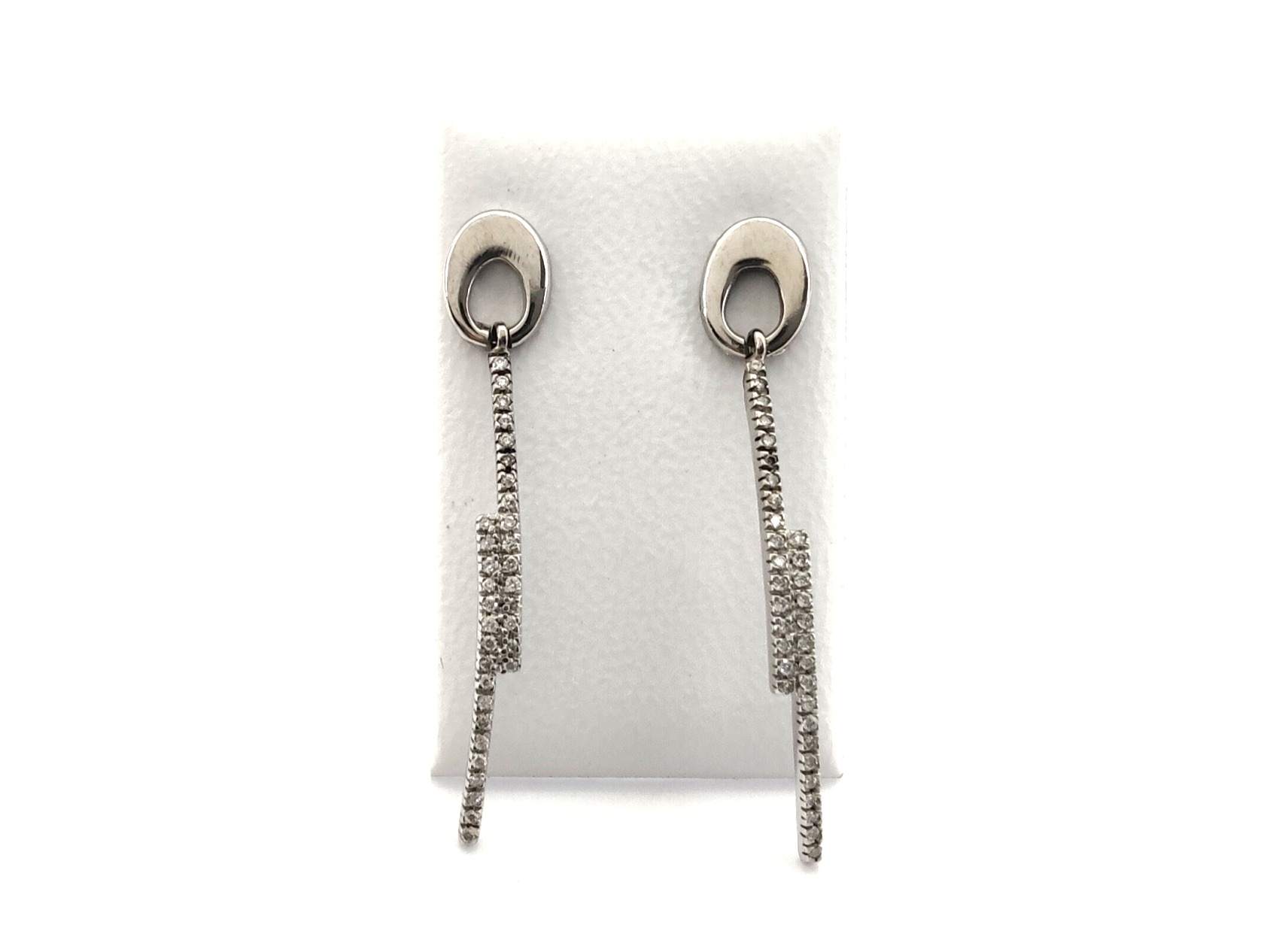Pendientes Oro 18k Con Diamante
