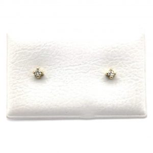 Pendientes Oro 18k Con Diamante