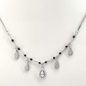 Gargantilla Plata 925mm Con Circonita 22cm