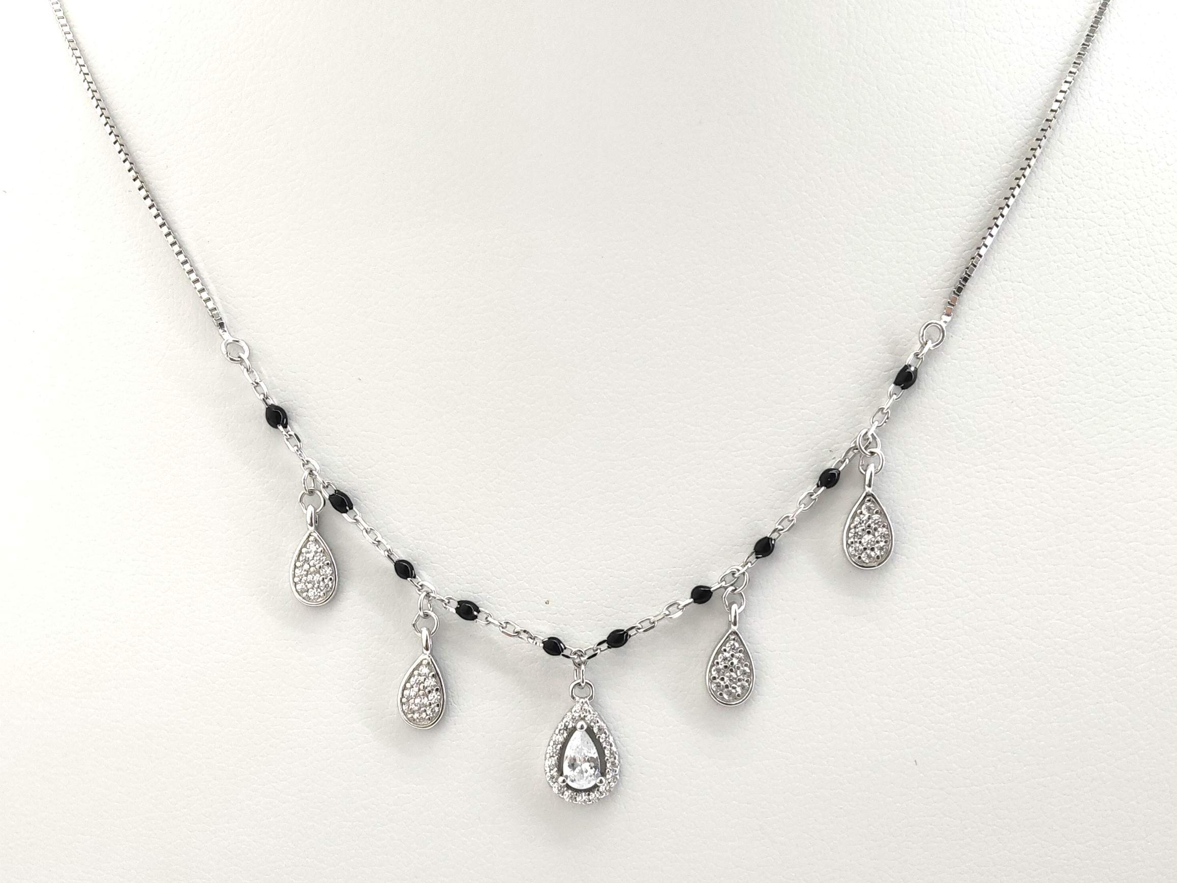 Gargantilla Plata 925mm Con Circonita 22cm