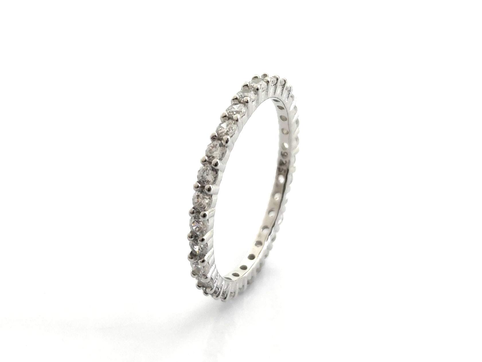 Alianza Plata 925mm Con Circonita