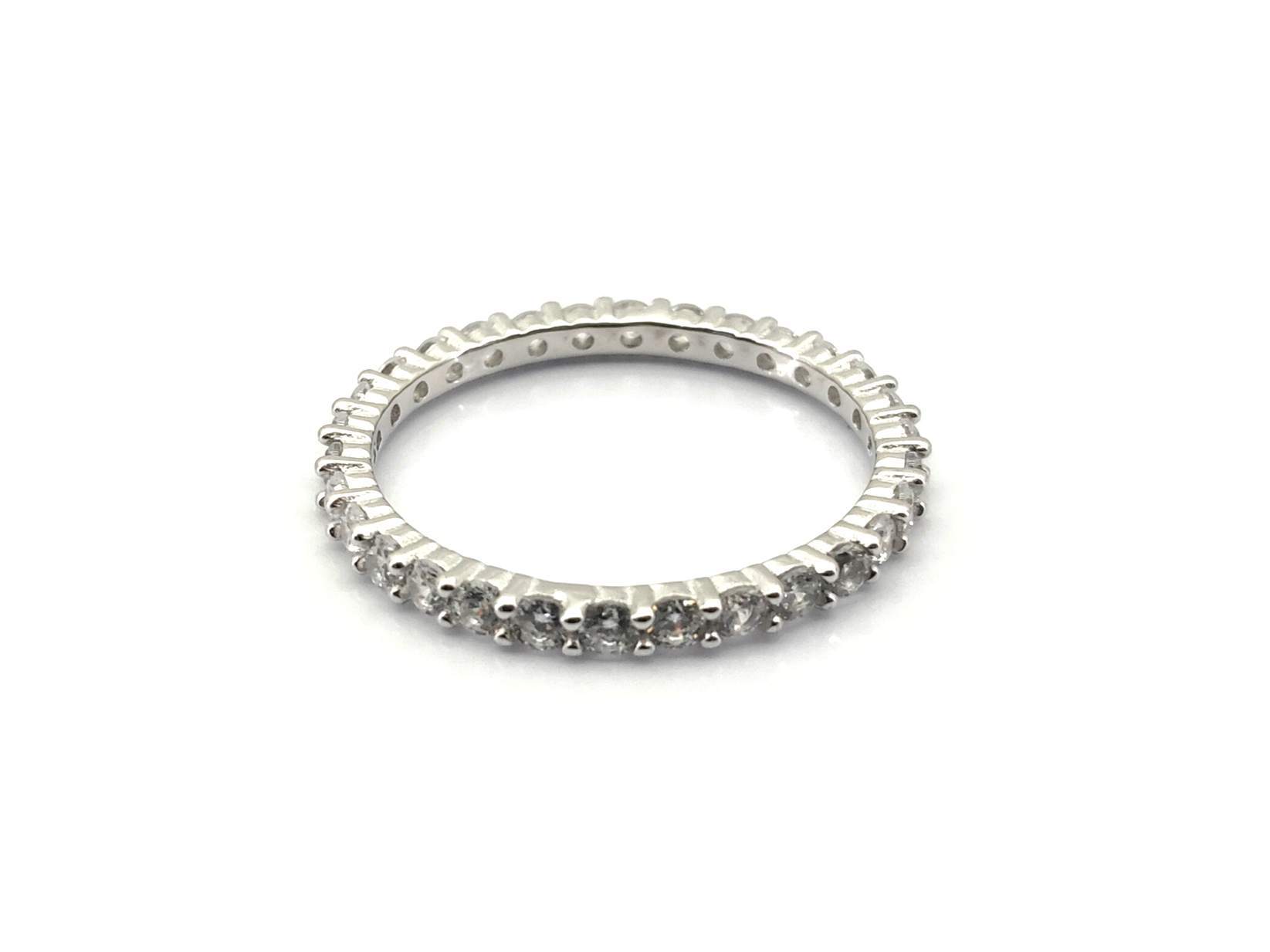 Alianza Plata 925mm Con Circonita - Imagen 2