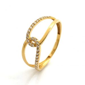 Anillo Oro 18k Con Circonita