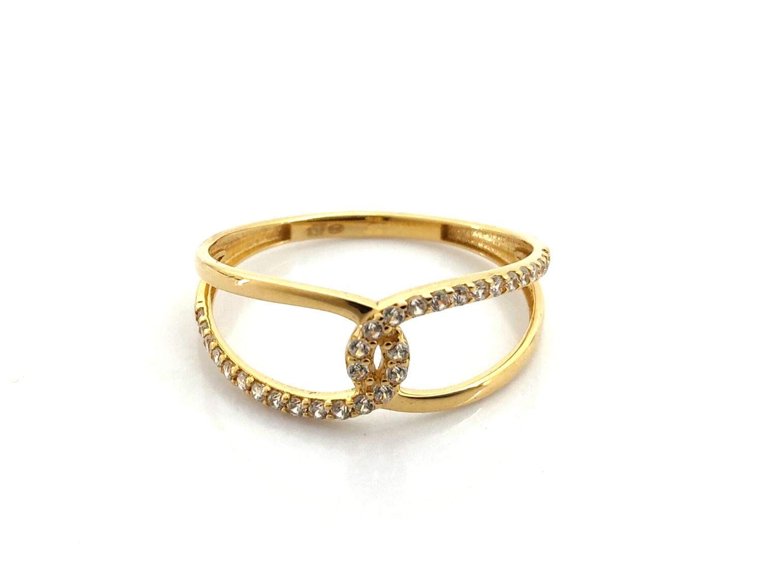 Anillo Oro 18k Con Circonita - Imagen 2