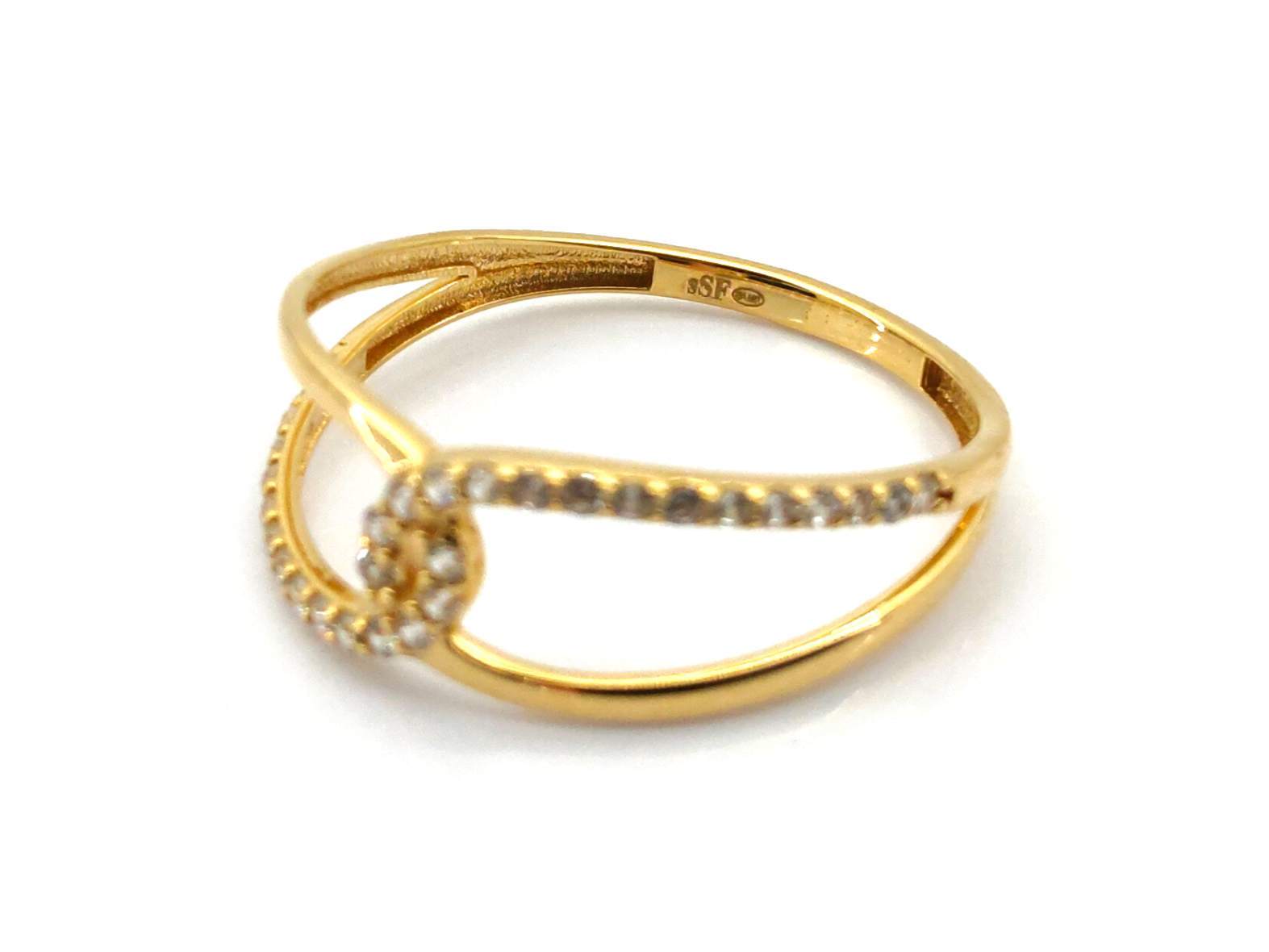 Anillo Oro 18k Con Circonita - Imagen 3