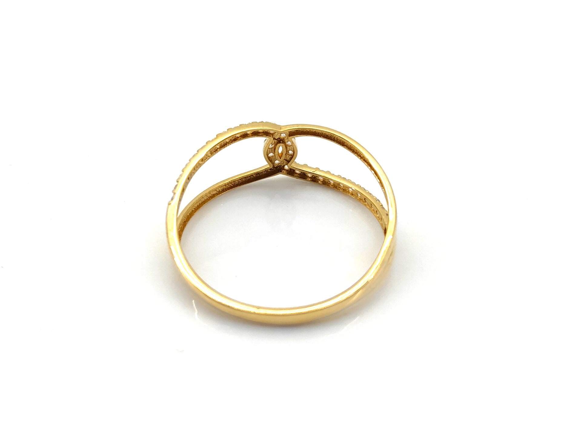 Anillo Oro 18k Con Circonita - Imagen 4
