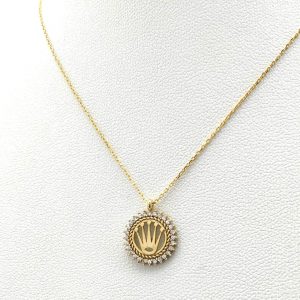 Gargantilla Oro 18k Con Circonita 20cm