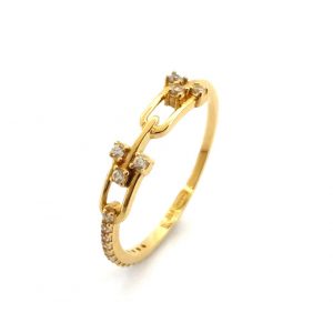 Sortija Oro 18k Con Circonita