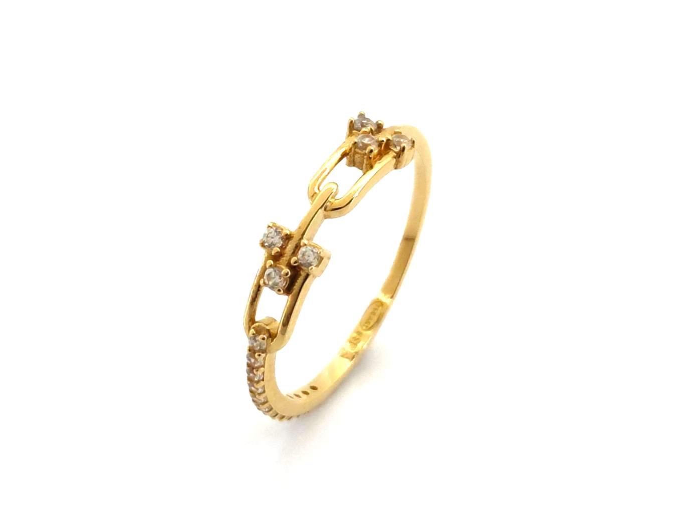 Sortija Oro 18k Con Circonita