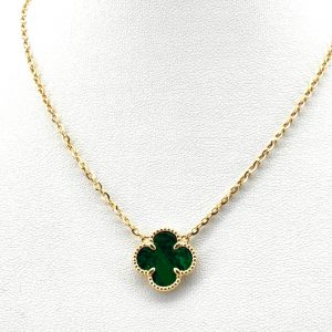 Gargantilla Oro 18k Con Malaquita 22cm