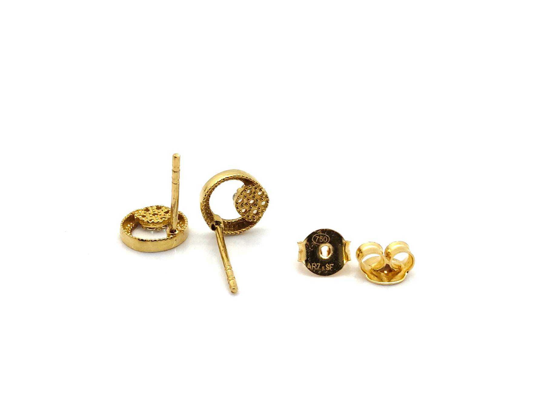 Pendientes Oro 18k Con Circonita - Imagen 3