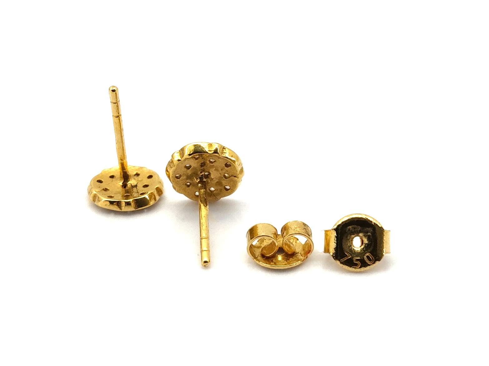 Pendientes Oro 18k Con Circonita - Imagen 3