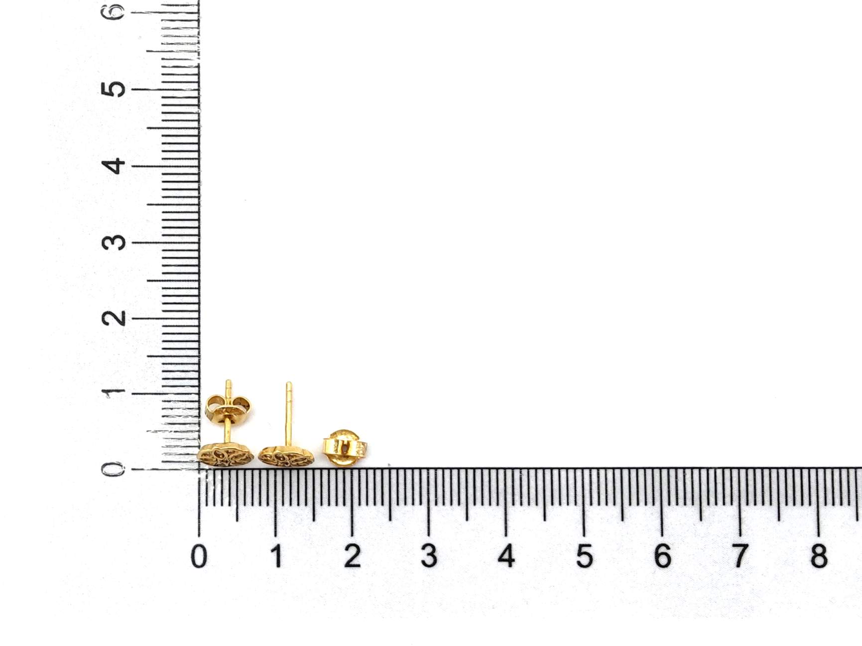 Pendientes Oro 18k Con Circonita - Imagen 4