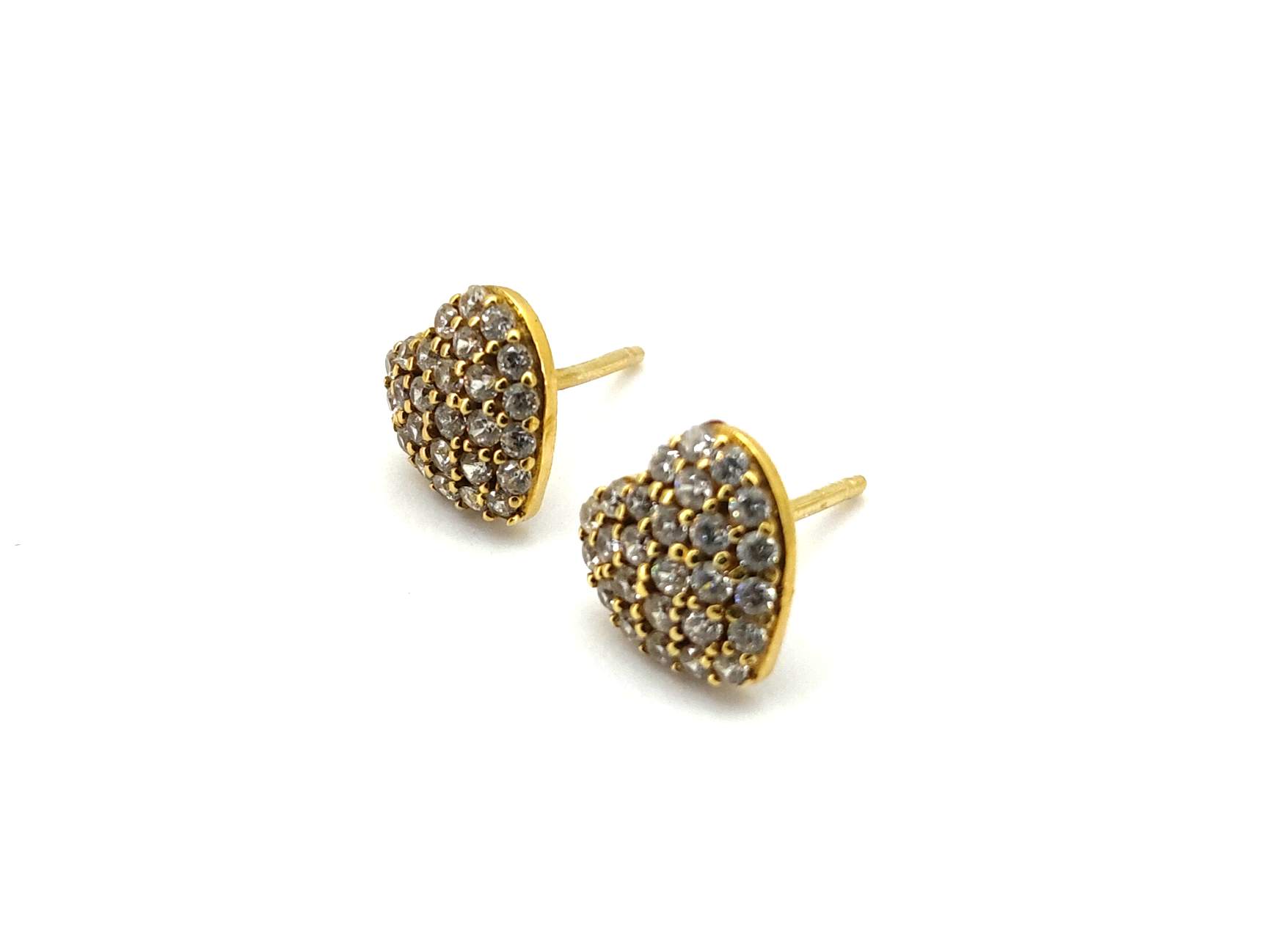 Pendientes Oro 18k Con Circonita - Imagen 2