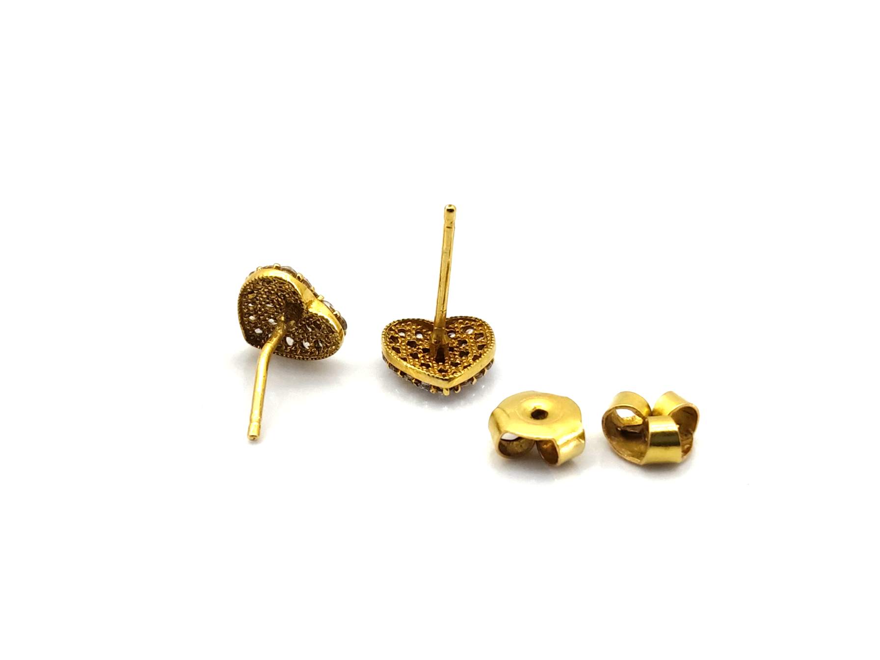 Pendientes Oro 18k Con Circonita - Imagen 3