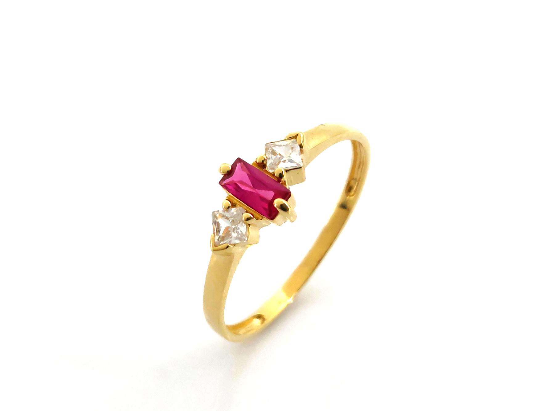 Anillo Oro 18k Con Circonita