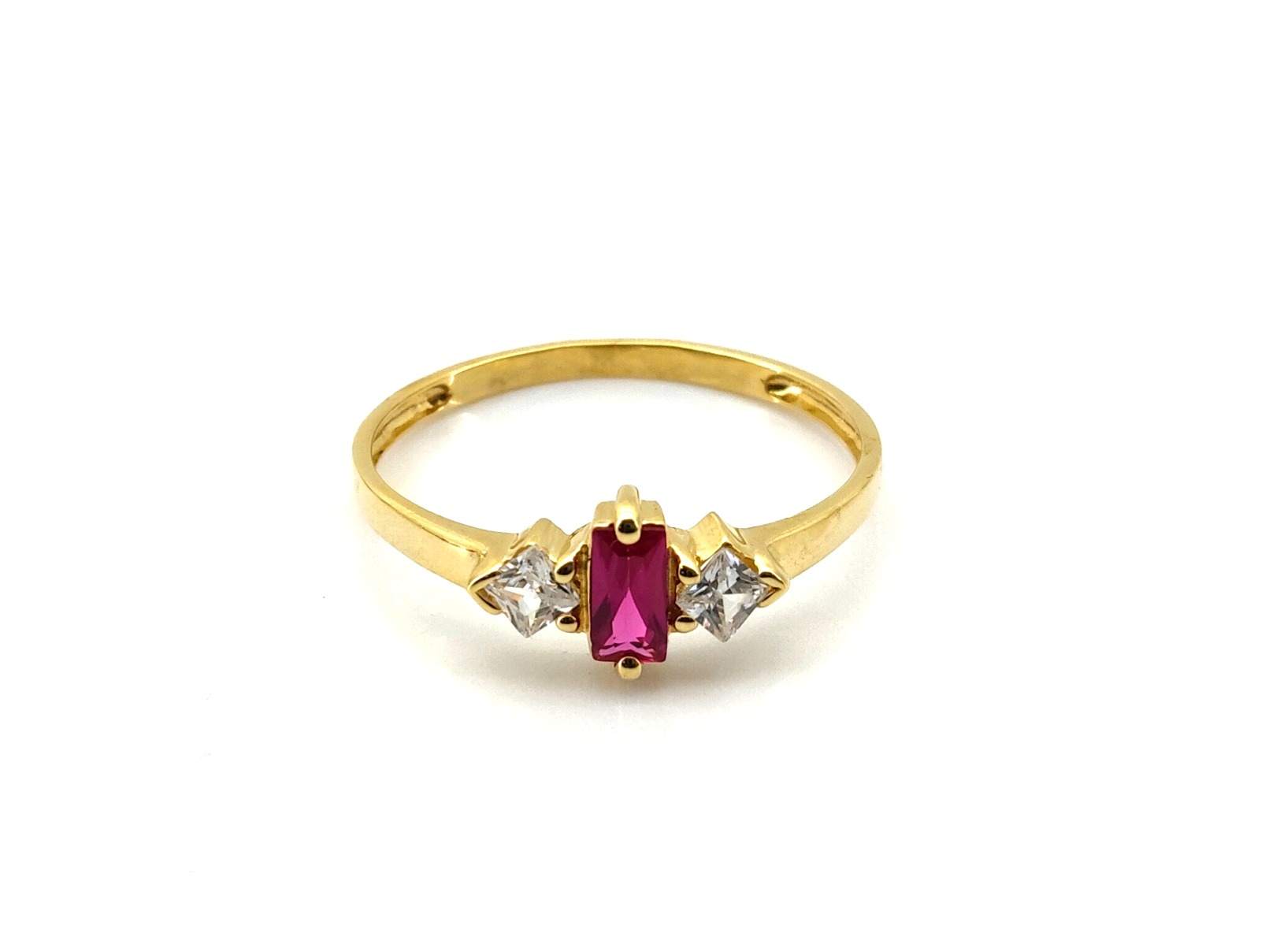 Anillo Oro 18k Con Circonita - Imagen 2